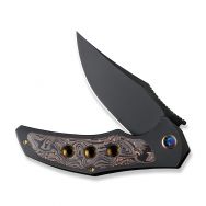 WE Knife Magnetron 18058-3 Black Titanium Bronze Carbon Fiber 20CV Pocket Knives