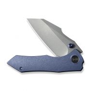 WE Knife High-Fin 22005-3 Frame Lock 20CV Steel Blue Titanium Pocket Knives