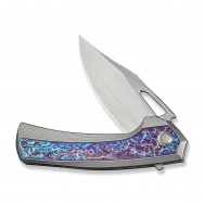 WE Knife Nefaris Frame Lock 22040FA-1 Flamed Titanium CPM 20CV Stainless Knife