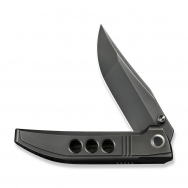 WE Knife Ezinta Frame Lock 22041-3 Polished Gray Titanium M390 Steel Knife