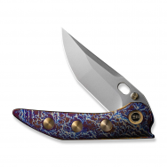 WE Knife Attor Frame Lock 23037-2 CPM 20CV Stainless Flamed Titanium Knives