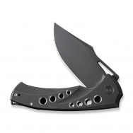 WE Knife Swiftfin Frame Lock 23051-1 CPM 20CV Stainless Black Titanium Knives