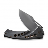 WE Knife Swiftfin Frame Lock 23051-3 CPM 20CV Steel Dark Gray Titanium Knives