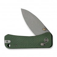 WE Knife Banter 2 23075-3 Green Canvas Micarta CPM S35VN Stainless Steel Knife