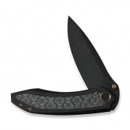 WE Knife Winsome 23092-1 Black Titanium and Rose Carbon Fiber M390 Steel Knife