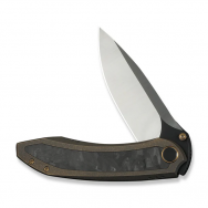 WE Knife Winsome 23092-3 Bronze Titanium Marble Carbon Fiber M390 Steel Knife