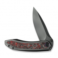 WE Knife Winsome 23092-4 Titanium Lava Flow Fat Carbon Fiber M390 Steel Knife