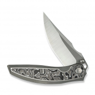 WE Knife Quinseris 23093-3 Titanium Aluminum Carbon Fiber M390 Knife