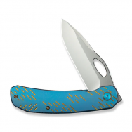 WE Knife Inmate Frame Lock 23096B-3 Blue Titanium CPM 20CV Stainless Knife