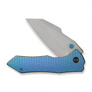 WE Knife High-Fin XL Liner Lock 24010-2 Blue Titanium CPM 20CV Stainless Knife