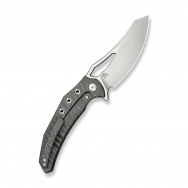WE Knife Epaulette Frame Lock 24024-2 Flamed Titanium M390 Stainless Knife