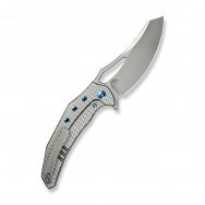WE Knife Epaulette 24024-3 Bead-blasted Titanium M390 Stainless Steel Knife