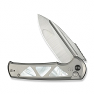 WE Knife Sylox 24027-4 Titanium and Mother-of-Pearl M390 Stainless Knife