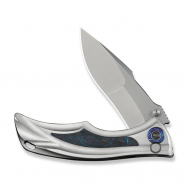 WE Knife Tighe Down 24054-1 Blue Carbon Titanium M390 Stainless Steel Knives