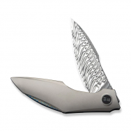 WE Knife Krait Snake 24084-DS1 6AL4V Titanium Damasteel Knife