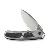 WE Knife Corwyn 24088-2 Gray Titanium Black Pink Carbon Fiber M390 Steel Knives