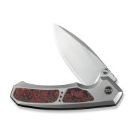 WE Knife Corwyn 24088-4 Titanium Lava Flow FatCarbon Fiber M390 Steel Knives