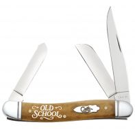 Case xx Knives Medium Stockman Old School Antique Bone Stainless Pocket Knife