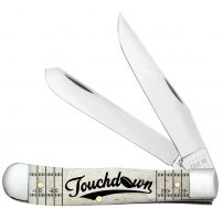 Case xx Knives Trapper Touchdown Natural Bone AWTC54TD Stainless Pocket Knife