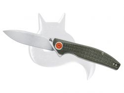 Black Fox Knives Artia 765 OD Liner Lock OD Green G-10 D2 Steel Pocket Knife