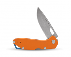 Buck Knives Mustang Lockback 0724ORS Orange Aluminum 420HC Stainless Steel Knife