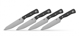 Benchmade Knives Steak Knife Set 4001 Black G10 CPM-154 Stainless Cutlery