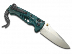 Benchmade Knives Mini Adira 18065-ABEL1 Dark Waters Lightning CPM-MagnaCut Knife
