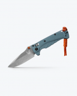 Benchmade Knives Mini Adira 18065 Blue Grivory CPM-MagnaCut Steel Pocket Knife