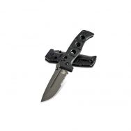 Benchmade Knives Adamas 275SGY-1 Serrated CPM CruWear Steel Black G10