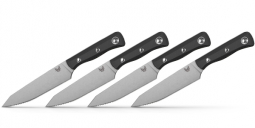 Benchmade Knives Steak Knife Set 4001 Black G10 CPM-154 Stainless Cutlery