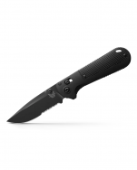 Benchmade Knives Redoubt 430SBK-02 Black Grivory Serrated D2 Steel Pocket Knife