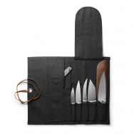Benchmade Knives 50088 Leather and Black Canvas Kitchen Cutlery Knife Roll