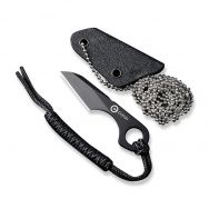 Civivi Knives Gramis C23004-1 Fixed Blade Black 14C28N Stainless Steel Knife