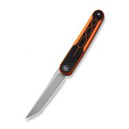 Civivi Knives KwaiQ C23015-2 Orange Black G10 Satin Nitro-V Pocket Knife