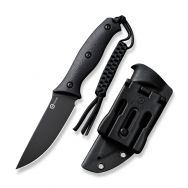 CIVIVI Knives Stormridge C23041-1 Fixed Blade Black Out G10 Nitro-V Steel Knife