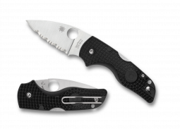 Spyderco Knives Lil' Native Lightweight C230SBK Serrated CTS-BD1N Pocket Knife