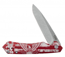 Case XX Kinzua 6776 Frame Lock Red Aluminum S35VN Stainless Steel Pocket Knife