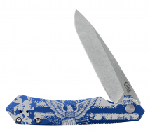 Case XX Kinzua 6777 Frame Lock Blue Aluminum S35VN Stainless Steel Pocket Knife