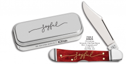 Case Knives Joyful Christmas Mini Copperlock Old Red Bone 10625 Stainless Knife