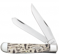 Case xx John Wayne Trapper 10712 Smooth Natural Bone Stainless Pocket Knife
