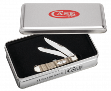 Case xx Knives Trapper 10787 Natural Curly Maple Wood Stainless Pocket Knife