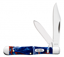 Case xx Knives Swell Center Jack 11220 Patriotic Kirinite Stainless Pocket Knife