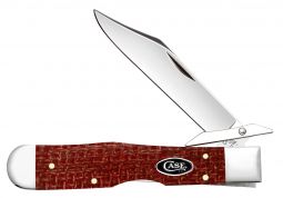 Case xx Knives Cheetah Cub Dark Red Micarta 12277 Carbon Steel Pocket Knife