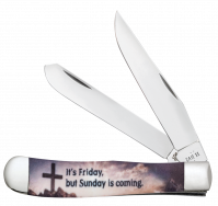 Case xx Knives Trapper Easter HE IS RISEN! 13361 Stainless 1/350 Pocket Knife