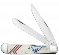 Case xx Knives Trapper Ford Mustang Natural Bone 14345 Stainless Pocket Knife