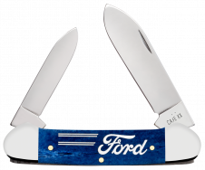 Case xx Knives Canoe Ford Motors Navy Blue Bone 14346 Stainless Pocket Knife