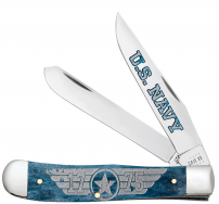 Case xx Knives U.S. Navy 1775 Trapper Mediterranean Blue Bone 17725 Stainless