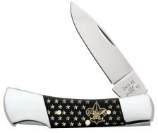 Case xx Boy Scouts of America Black & Gold Lockback 18064 Stainless Pocket Knife