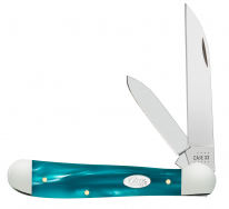 Case xx Knives Aqua Blue Kirinite Copperhead Stainless 18581 Pocket Knife