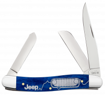 Case xx Knives Med Stockman Jeep Navy Blue Bone 27024 Stainless Knife